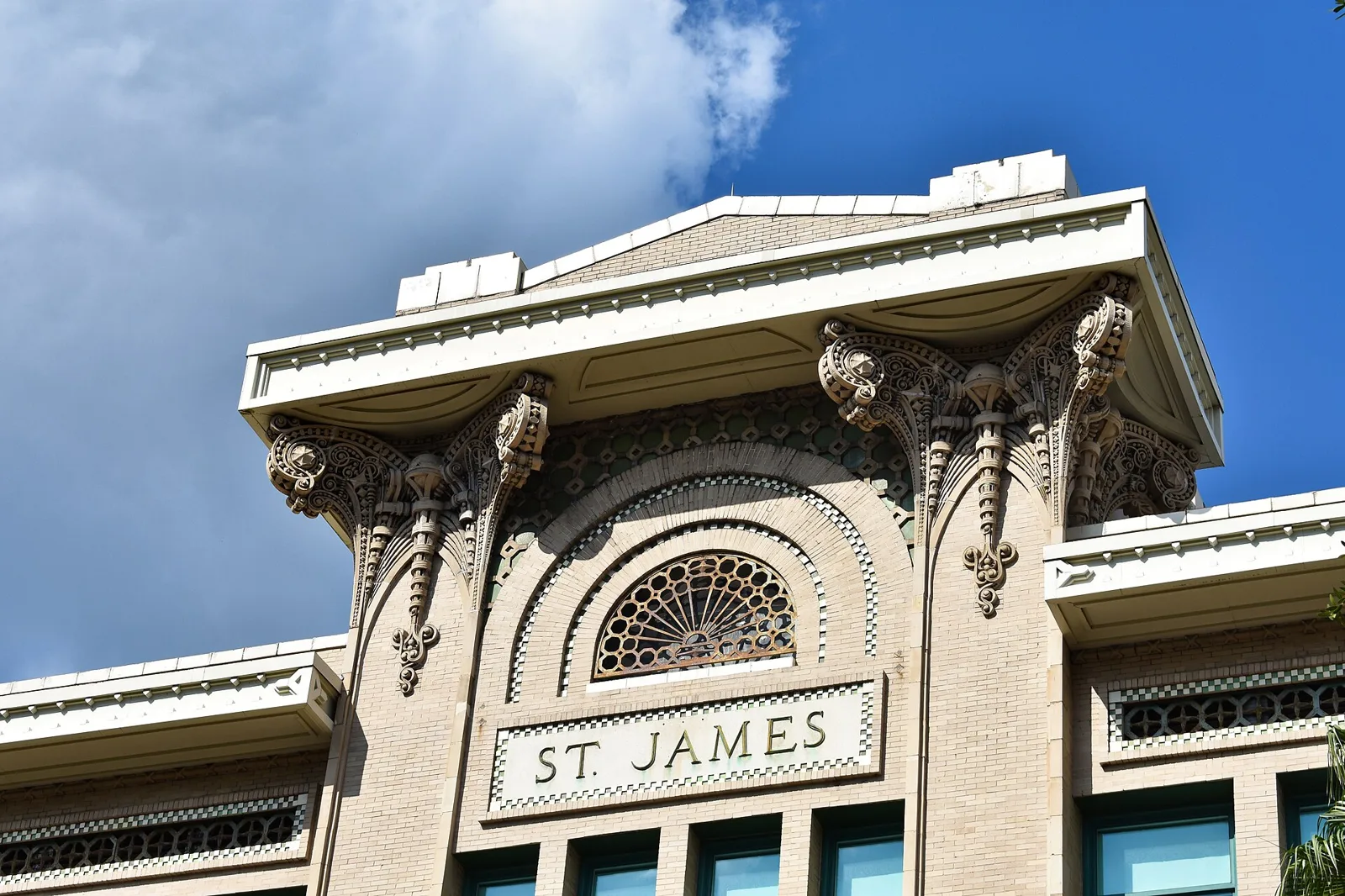 The St. James Building, Jacksonville's City Hall, on West Duval Street downtown.